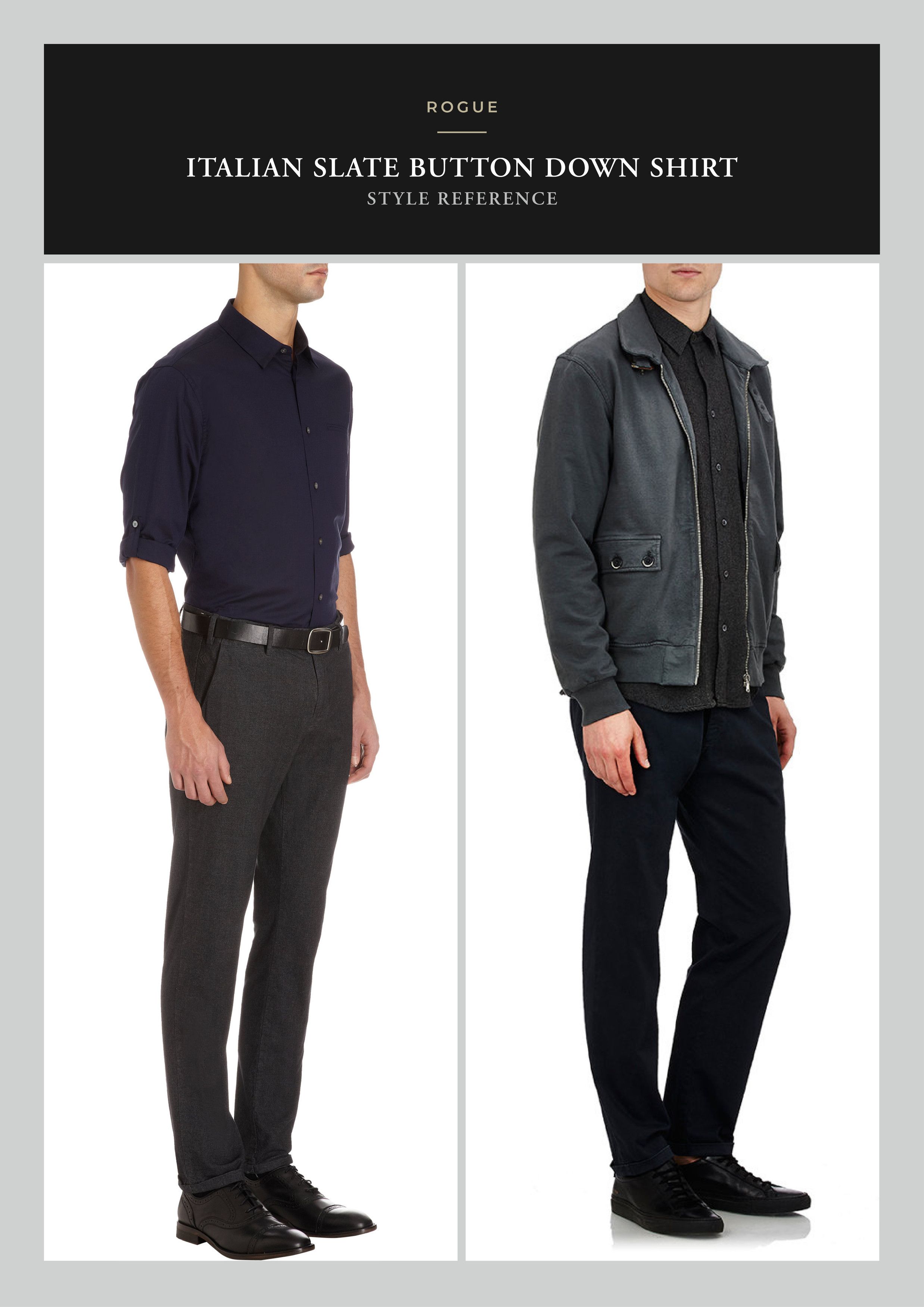 Other Best Dressed 0039 Italy Slate Shirt, Italian Tailoring Size US L / EU 52-54 / 3 - 6 Thumbnail