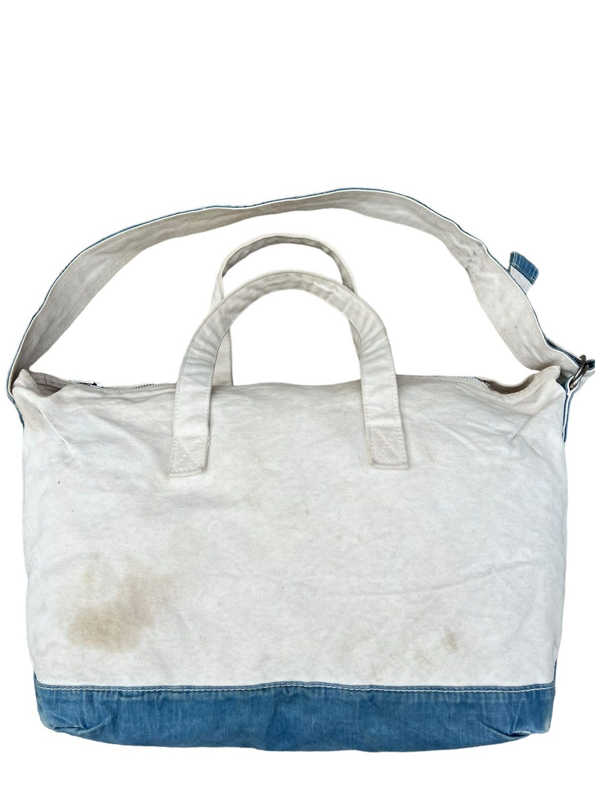 Japanese Brand Vintage Spellbound Patina Dirty Canvas 2 Way Tote Bag Size ONE SIZE - 5 Thumbnail