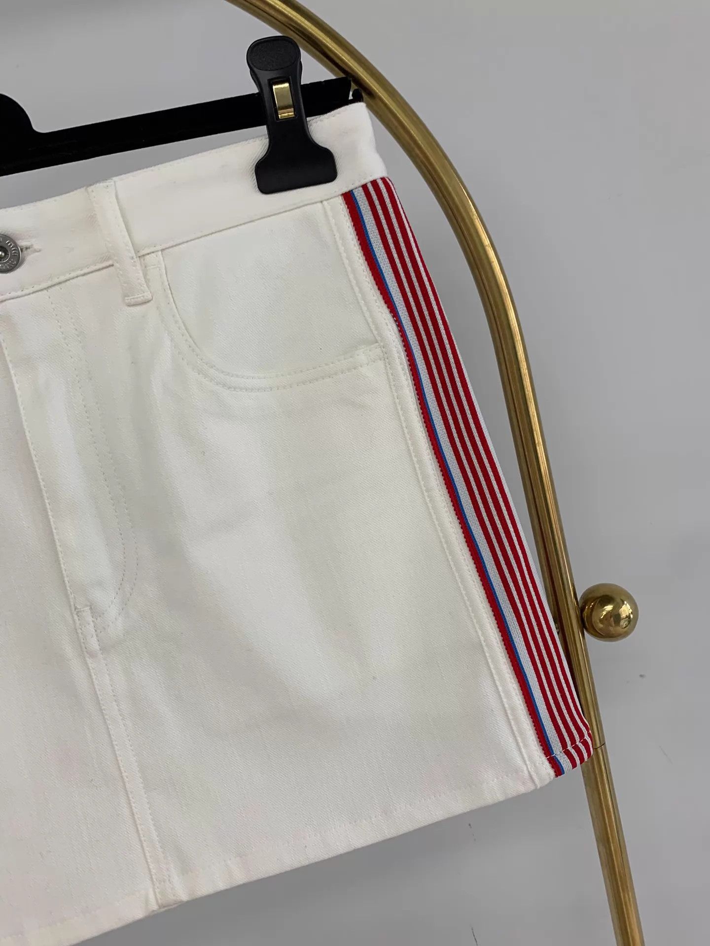 Miu Miu MIU MIU White Denim Skirt 38 New Size 26" / US 2 / IT 38 - 2 Thumbnail