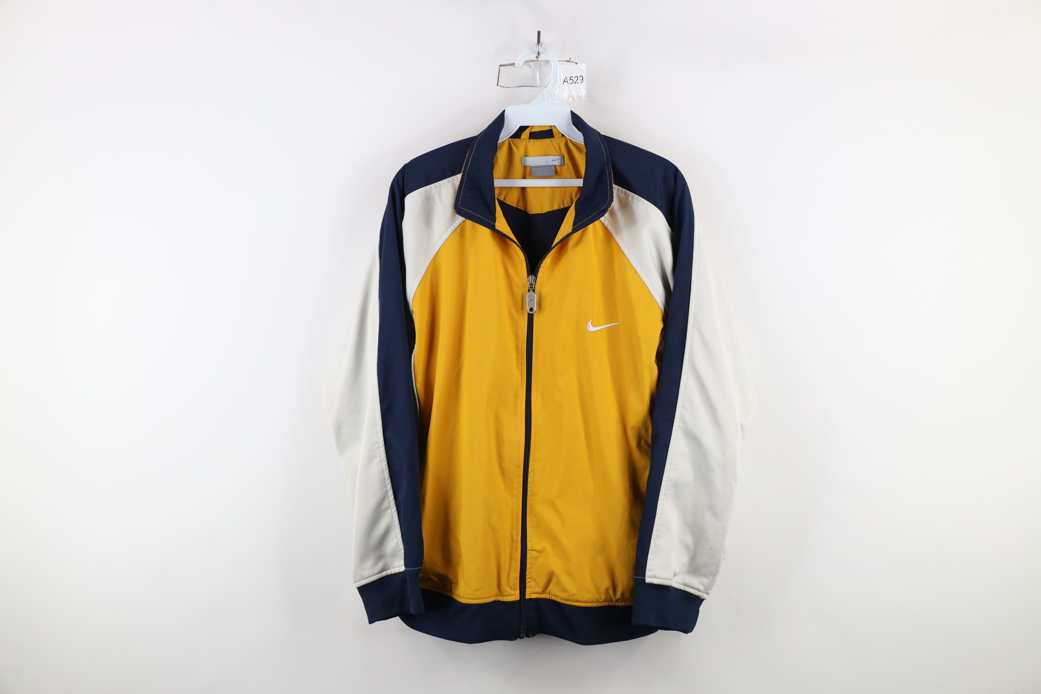 Nike × Vintage Vintage 90s Y2K Nike Scott Mini Swoosh Track Tennis Jacket Size XL / US 12-14 / IT 48-50 - 1 Thumbnail