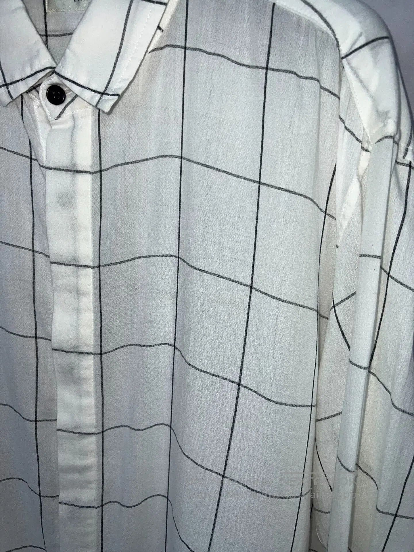 Saint Laurent Paris Saint Laurent Black and White Check Shirt. Size US L / EU 52-54 / 3 - 3 Thumbnail