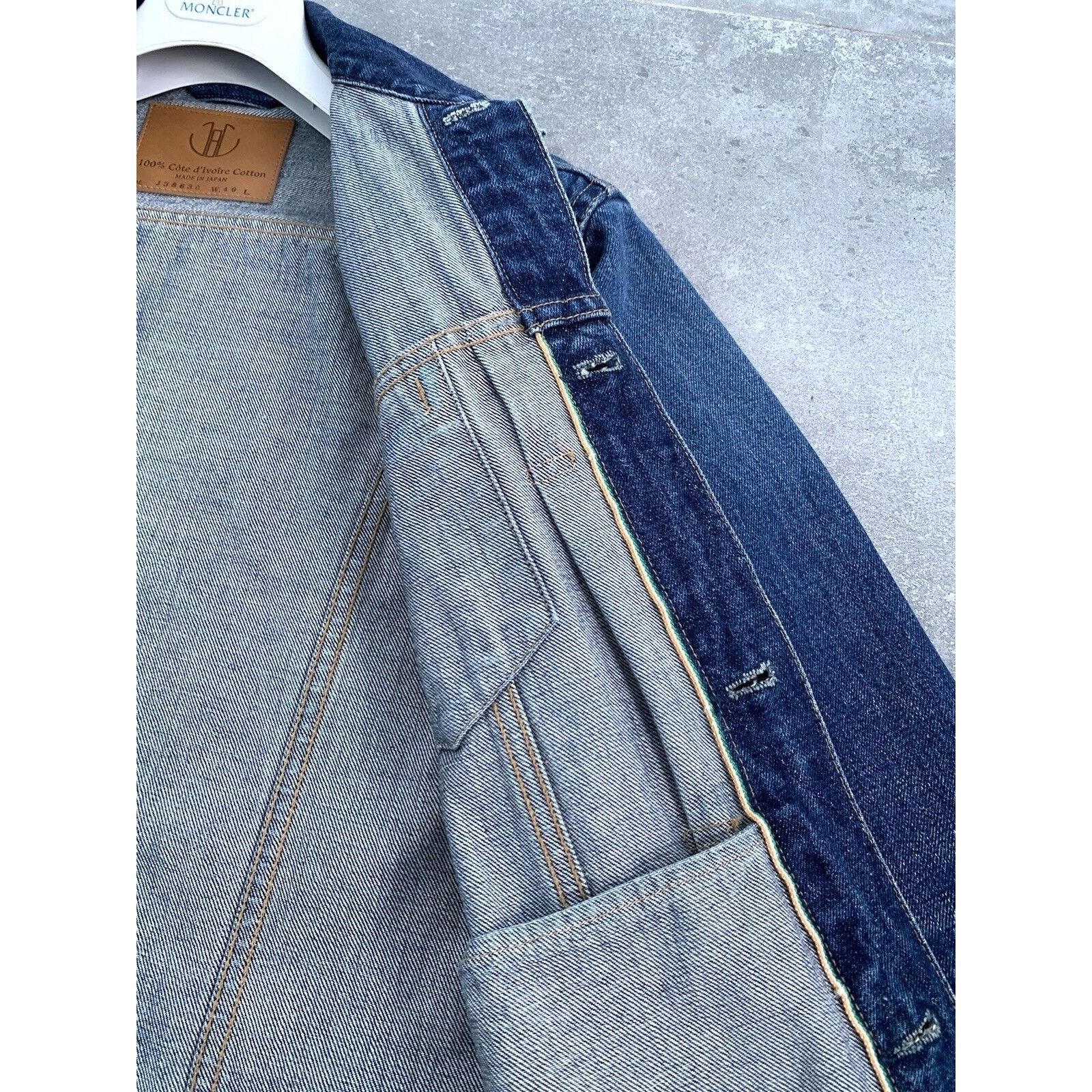 Japan Blue × Japanese Brand Men's JAPAN BLUE JEANS Denim Trucker Jacket Bomber Coat S-M Size US M / EU 48-50 / 2 - 16 Thumbnail