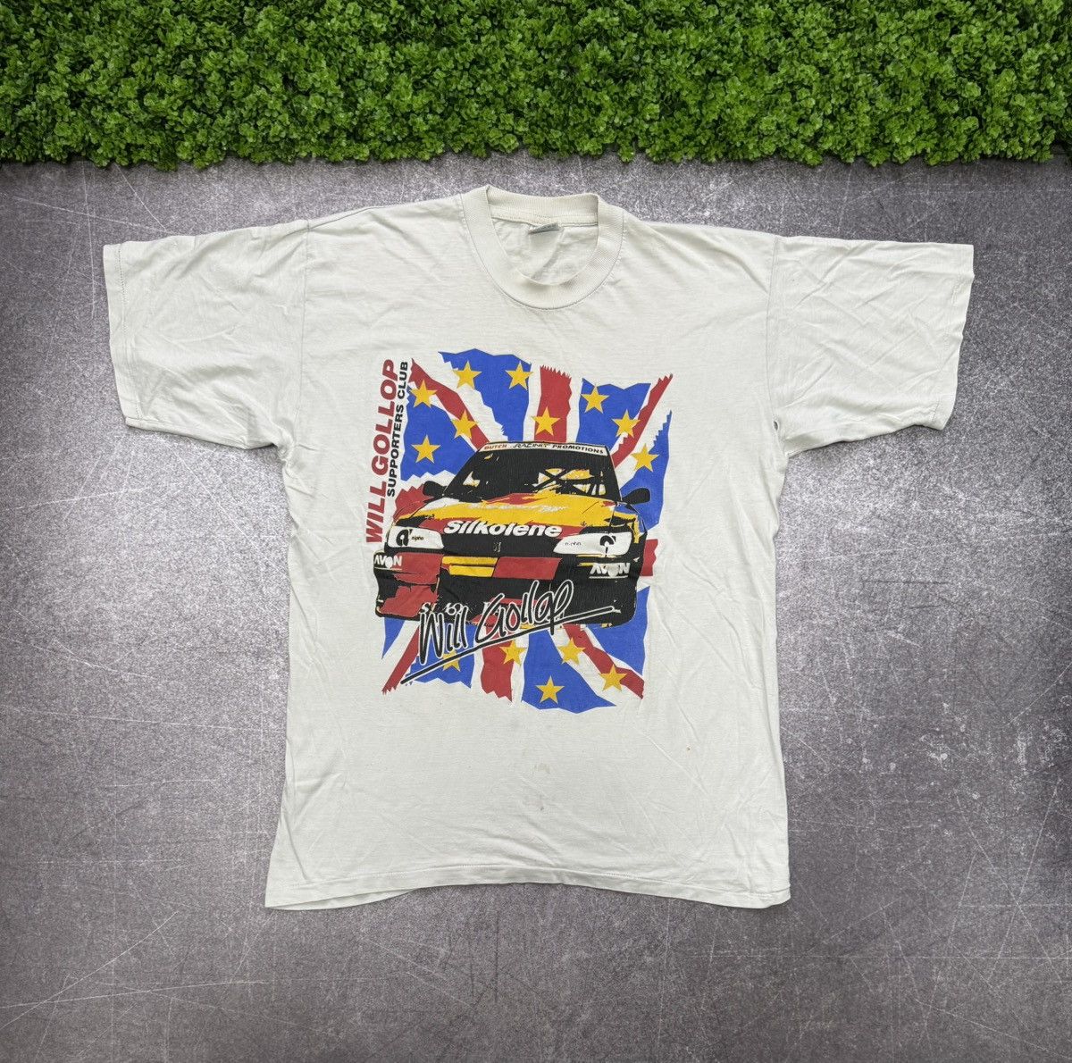 Vintage Vintage 90s Will Gollop Racing T Shirt Size US XL / EU 56 / 4 - 1 Thumbnail
