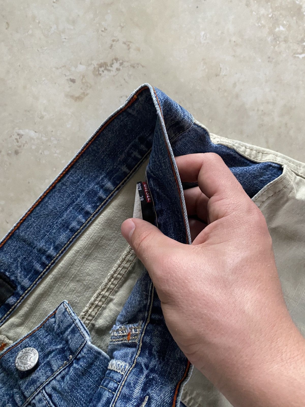 Diesel Vintage Diesel Hybrid Baggy Muddy Denim Japanese Washed Y2K Size US 38 / EU 54 - 15 Thumbnail