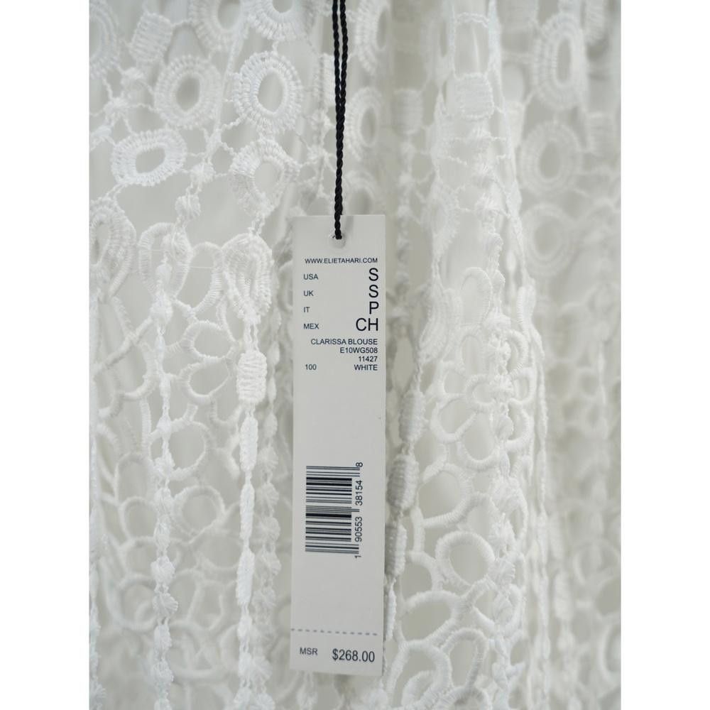 Elie Tahari NWT Elie Tahari Lace Beaded Off The Shoulder Blouse Size S Size S / US 4 / IT 40 - 9 Thumbnail
