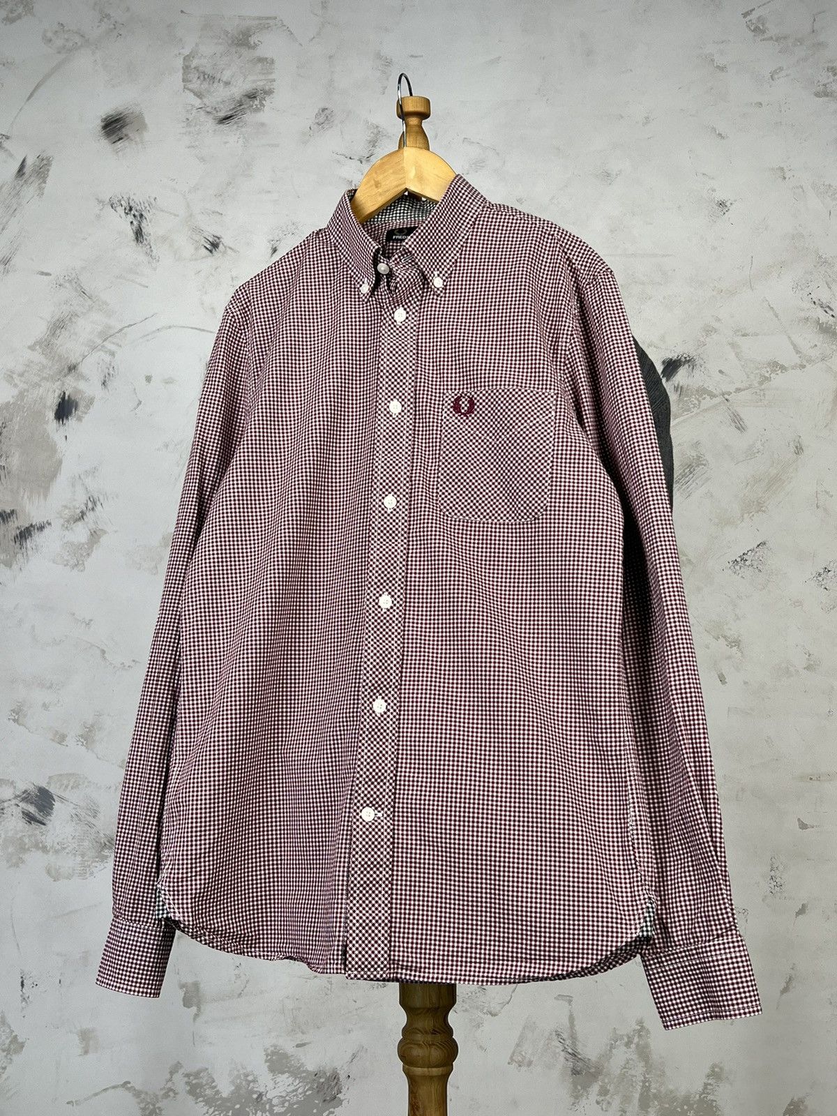 Fred Perry Fred Perry Red Gingham Button Down Shirt Size S Size US S / EU 44-46 / 1 - 1 Thumbnail