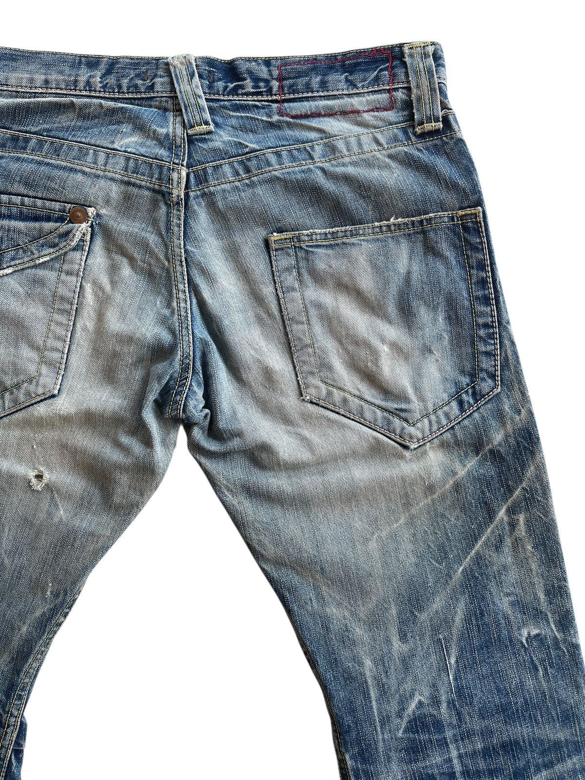 Japanese Brand SICK❗️ Japanese Blueway Rusty Distressed Flare Denim Size US 32 / EU 48 - 8 Thumbnail