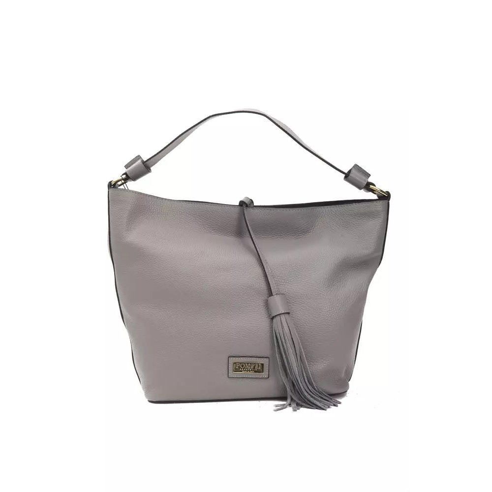 Other Pompei Donatella Gray Leather Shoulder Bag Size ONE SIZE - 1 Thumbnail