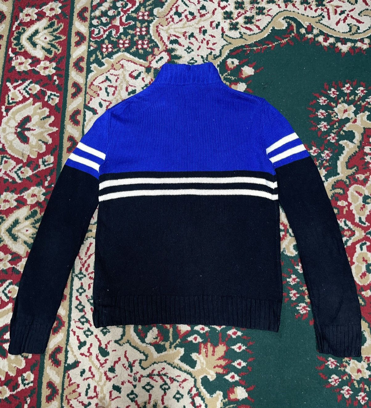 Polo Ralph Lauren Polo Ralph Lauren Mt. Div. Patch Zip-Up Knit Jacket Size US S / EU 44-46 / 1 - 3 Thumbnail
