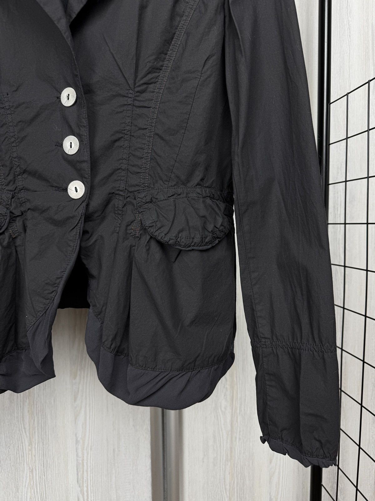 Sportmax Sportmax Code Max Mara black avant garde cotyon silk blazer Size XL / US 12-14 / IT 48-50 - 4 Thumbnail