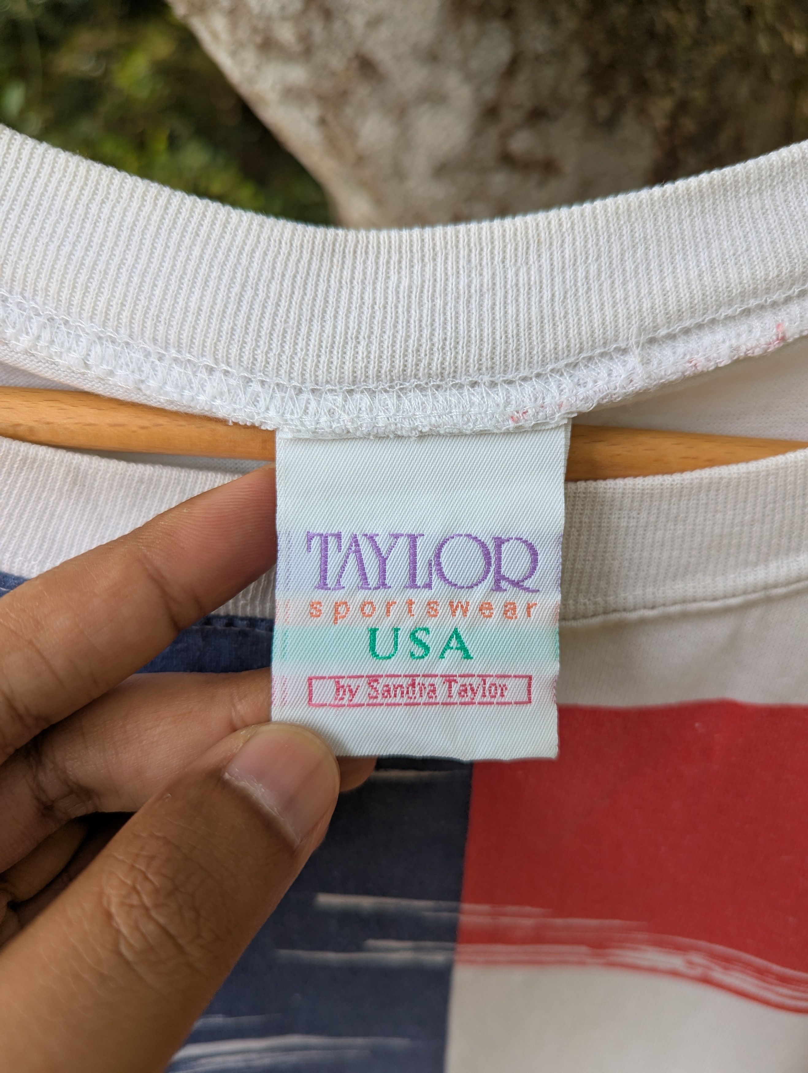 USA Olympics Vintage 90s USA America Flag Crop tops Shirt Size XL / US 12-14 / IT 48-50 - 2 Thumbnail