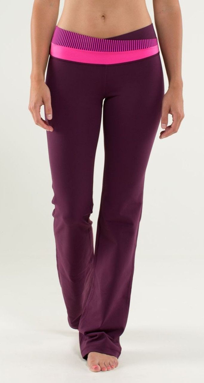 Lululemon Lululemon Astro Plum Stretch Flare Pants Size 31" - 3 Thumbnail