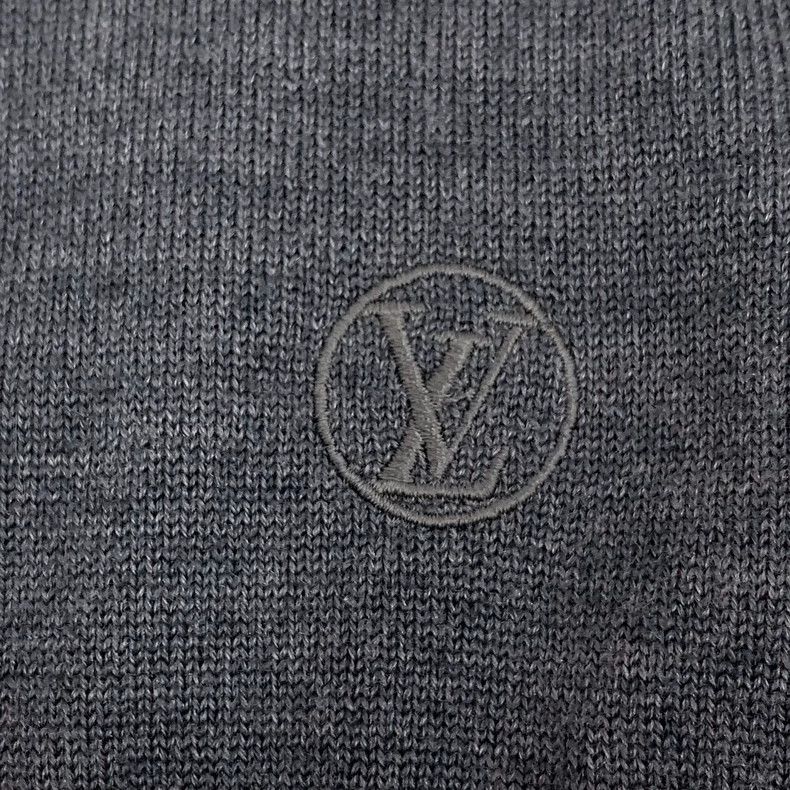Louis Vuitton Louis Vuitton Grey logo-embroidered wool crewneck long-sle Size US XS / EU 42 / 0 - 5 Thumbnail
