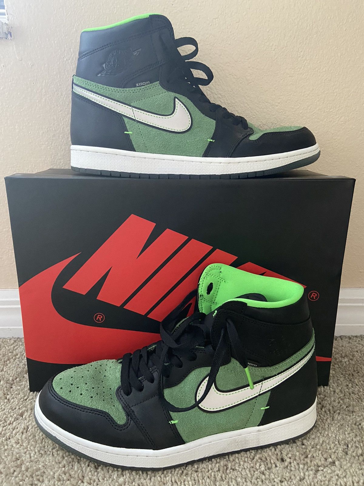 image of Jordan Nike Air Jordan 1 “Zoom Zen Green” Shoes, Men's (Size 11)