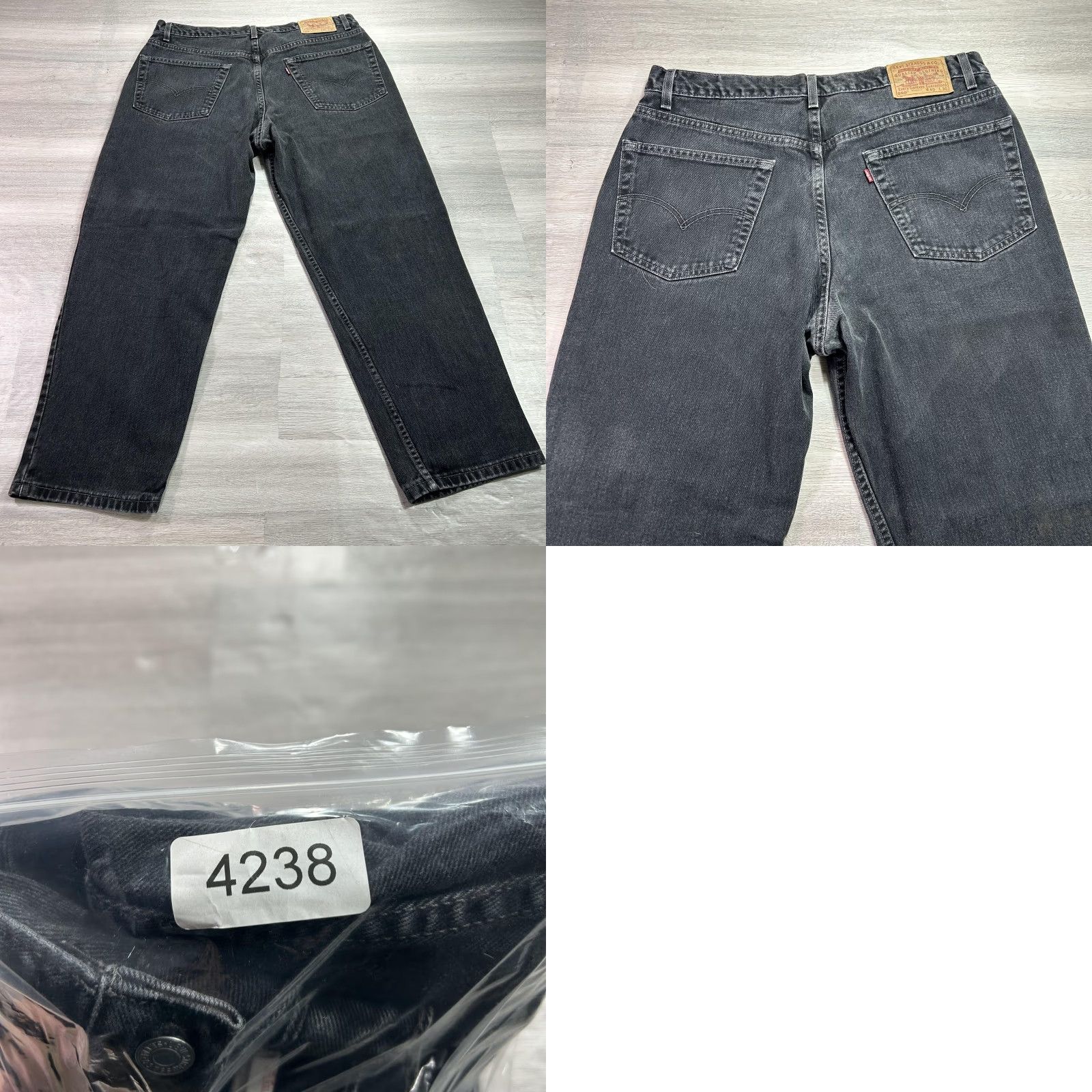 Levi's VINTAGE Levi's 550 Jeans Mens 40x30 Gray Relaxed Tapered Denim Made USA 90s Size US 40 / EU 56 - 9 Thumbnail