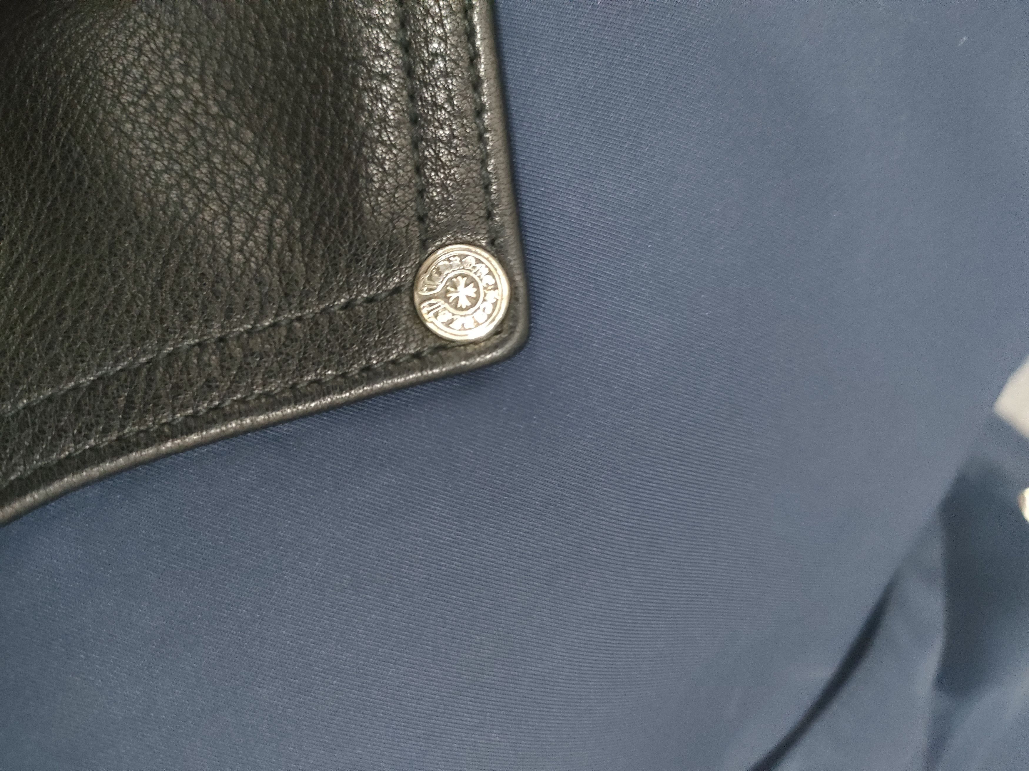 Chrome Hearts Chrome Hearts Navy Leather Double Knee Carpenter Shorts Size US 32 / EU 48 - 9 Thumbnail