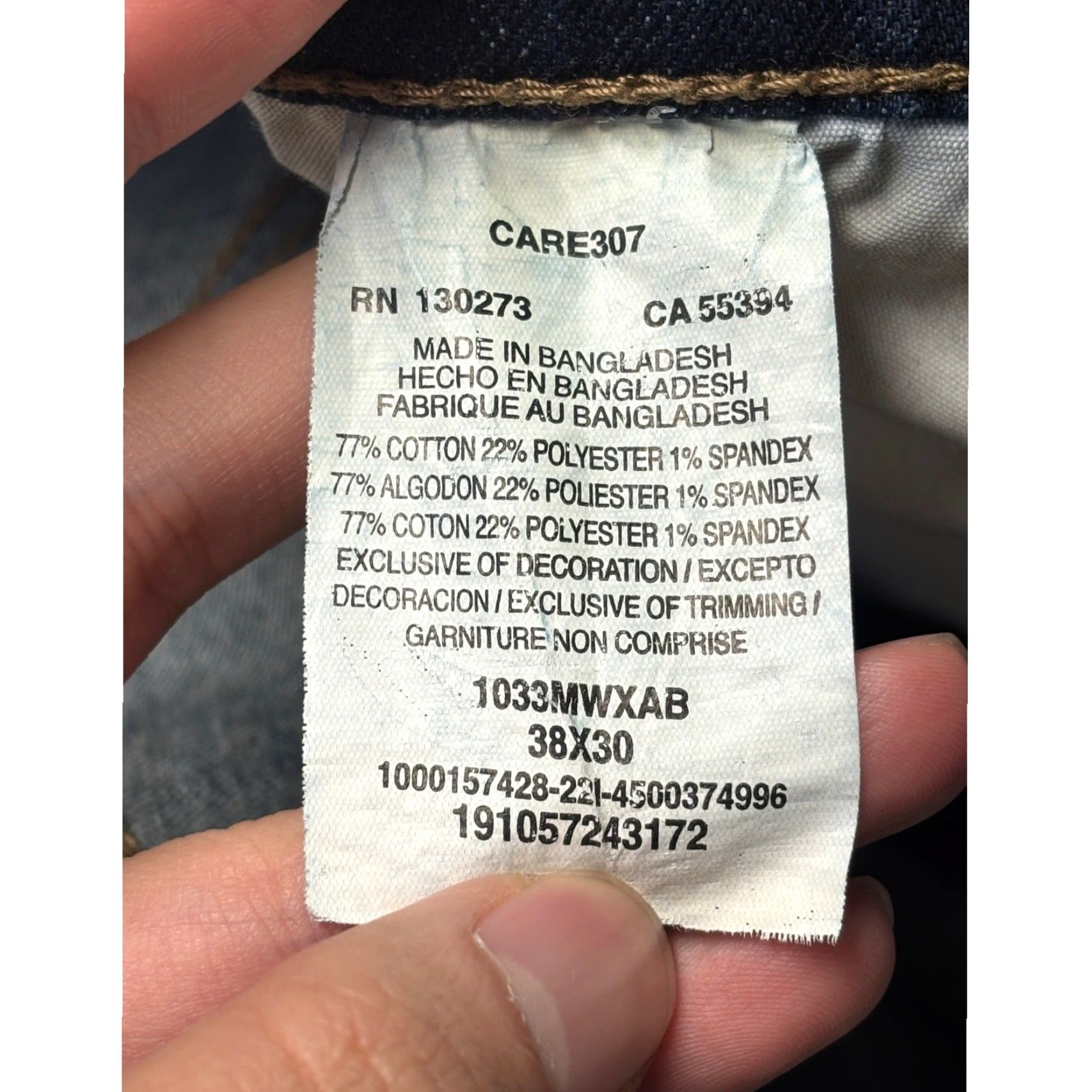 Wrangler Wrangler 20X Style 33 Jeans Mens 38x30 Dark Wash Straight Leg Relaxed Fit Denim Size US 38 / EU 54 - 6 Thumbnail