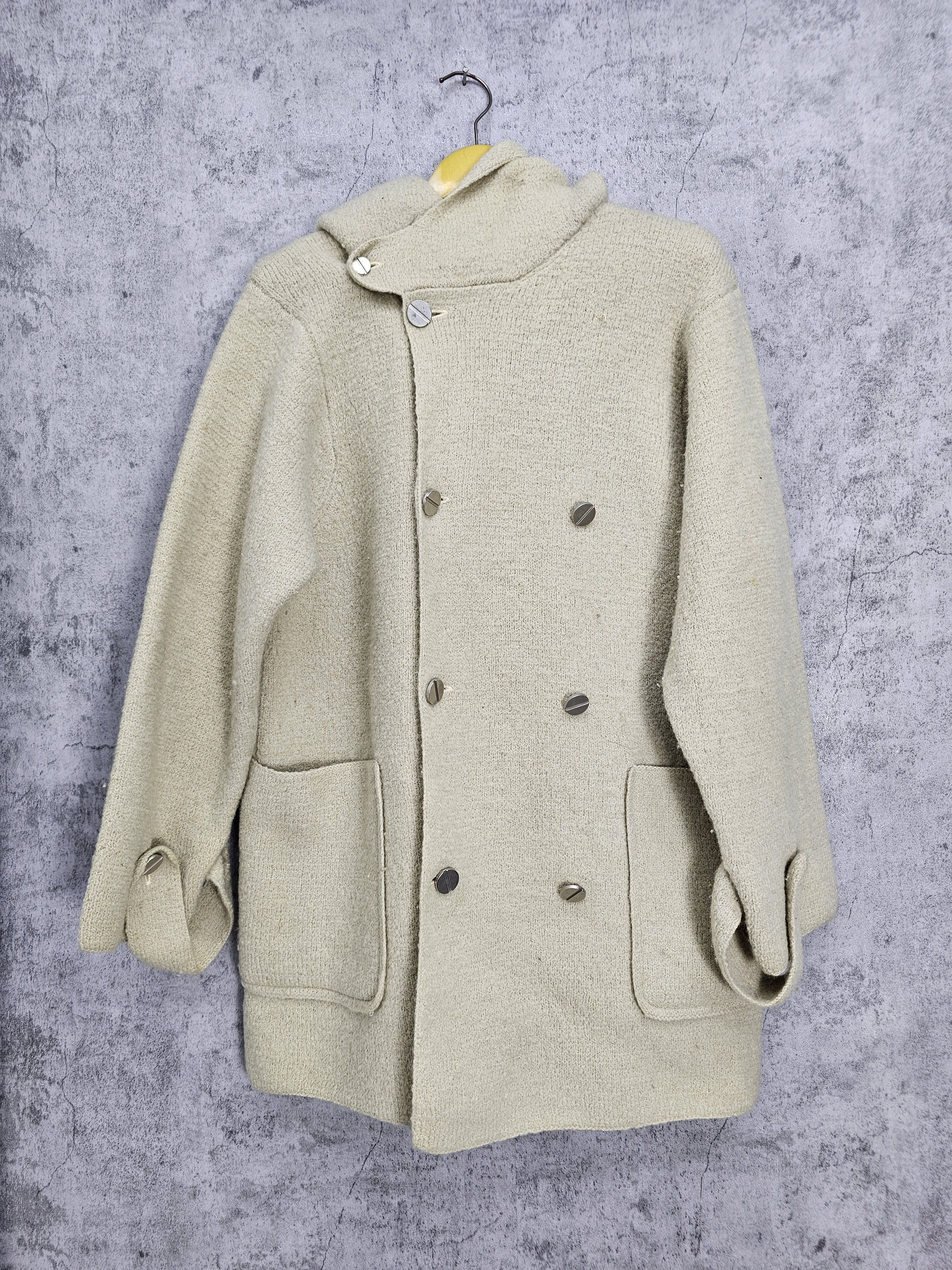Japanese Brand Y's For Living Yohji Yamamoto Knit Wool Coat Jacket J0080 Size US M / EU 48-50 / 2 - 1 Thumbnail