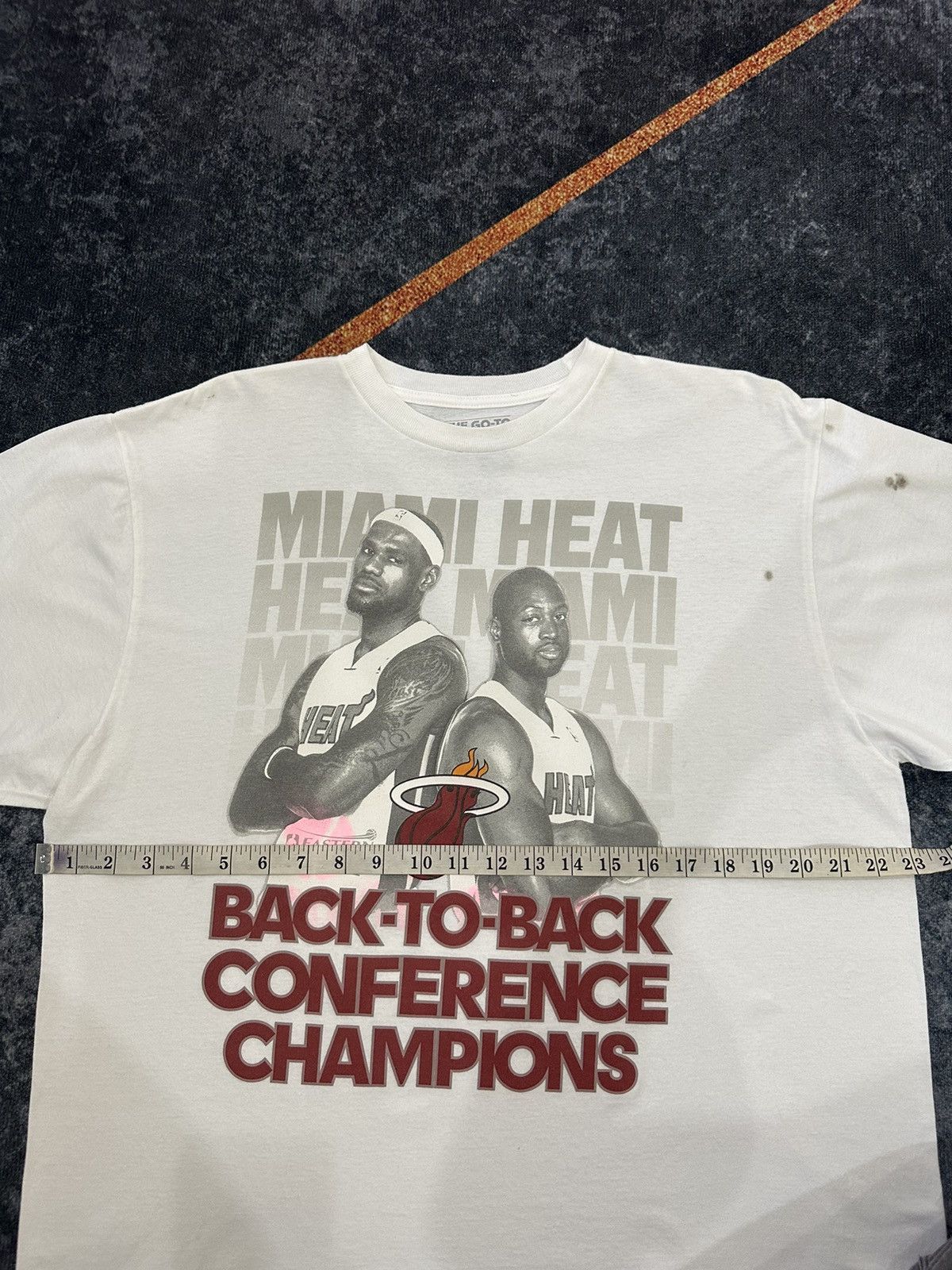Adidas × NBA Adidas The Go-To Tee Miami Heat Nba A97 Size US L / EU 52-54 / 3 - 6 Thumbnail
