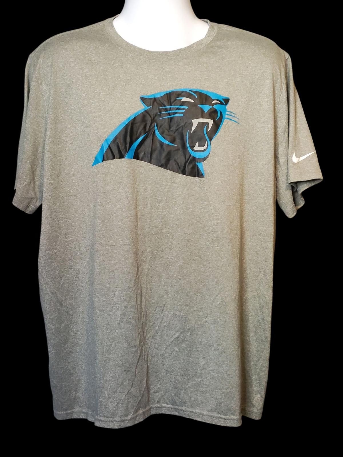 Nike Nike Carolina Panthers Logo T-Shirt Size US XXL / EU 58 / 5 - 3 Thumbnail