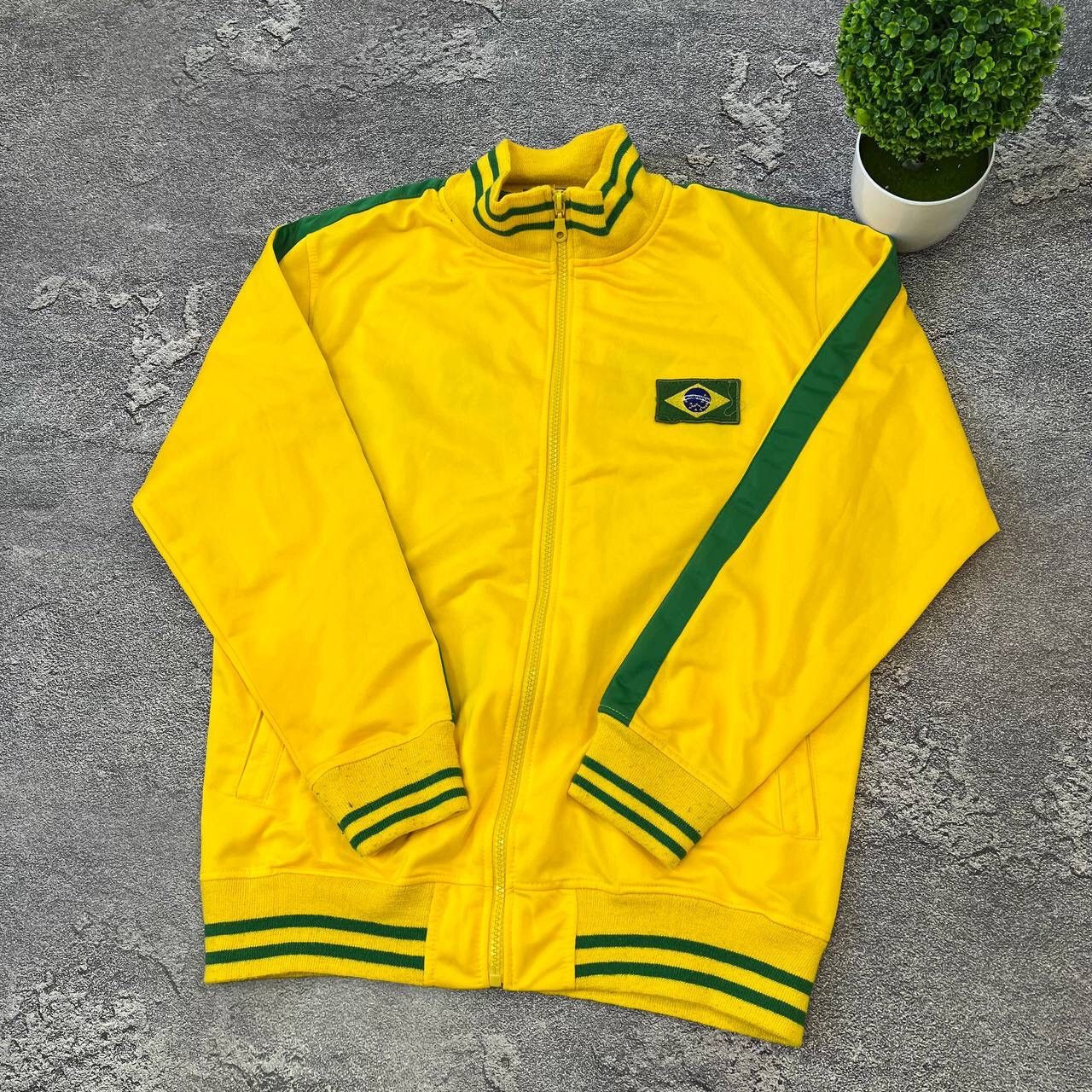 Japanese Brand × Vintage Vintage Brazil Team🇧🇷Boxy Olympi Zip Jacket Y2k Size US S / EU 44-46 / 1 - 7 Thumbnail