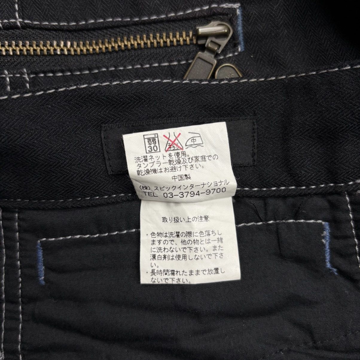 Tornado Mart 2000s Tornado Mart Multizips Contrast Stitching Flared Pant Size US 29 - 9 Thumbnail