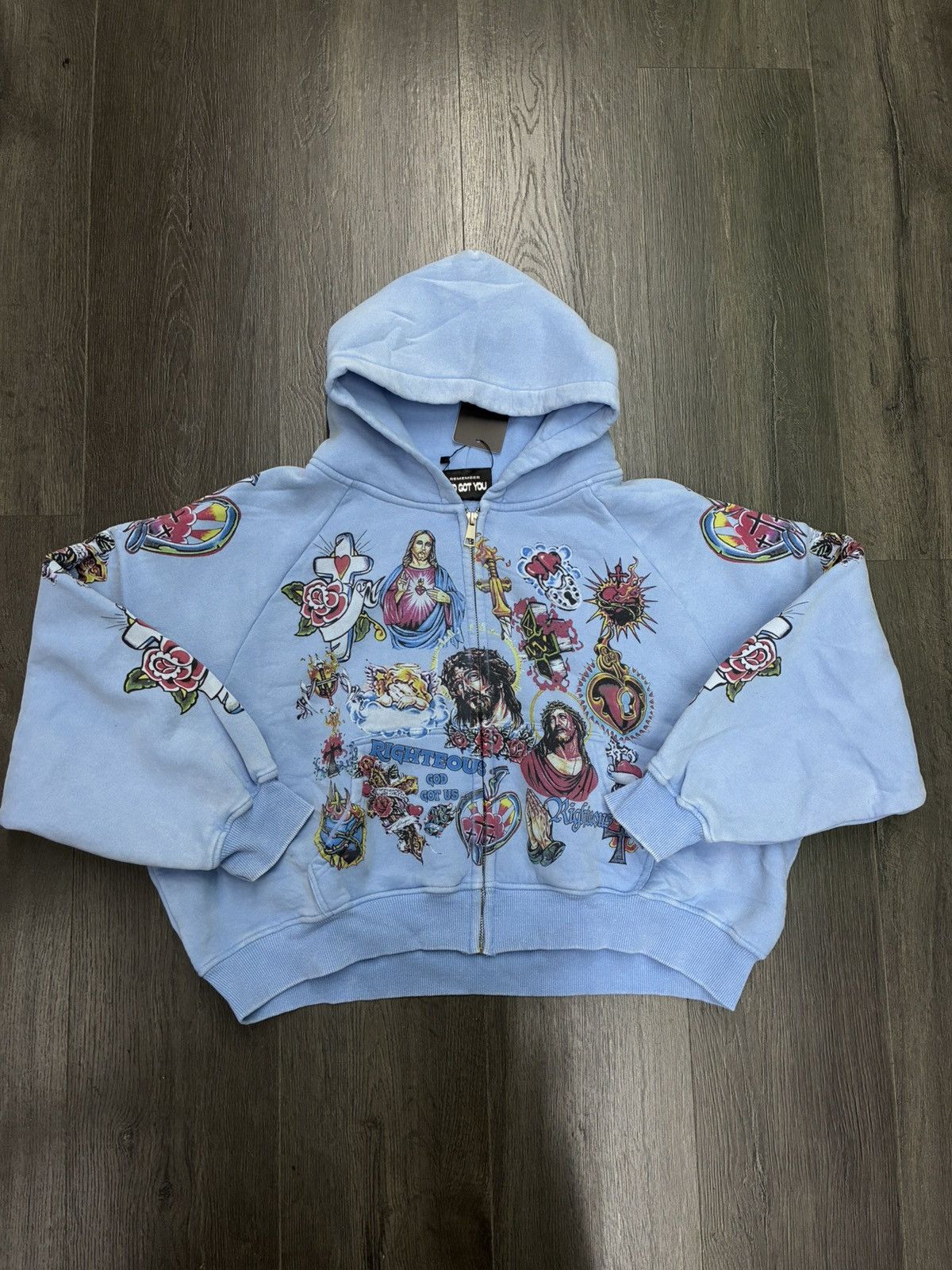 Other Righteous Risen King Blue Hoodie Size US XS / EU 42 / 0 - 1 Thumbnail