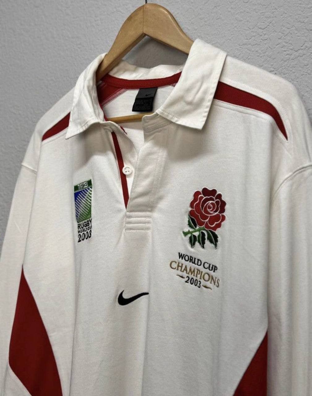 Nike Rugby England Jersey Canterbury Long Sleeve Vintage Size US XL / EU 56 / 4 - 7 Thumbnail
