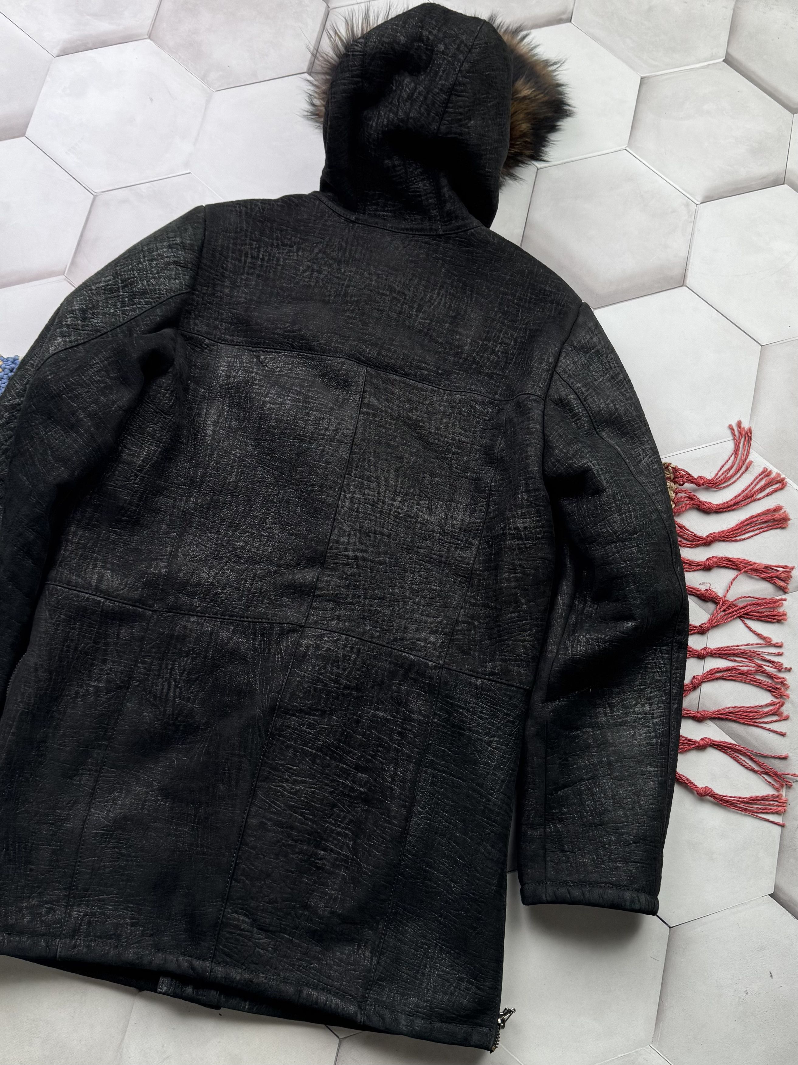 Japanese Brand Vintage Real Sheepskin Coat (E4) Size L / US 10 / IT 46 - 9 Thumbnail