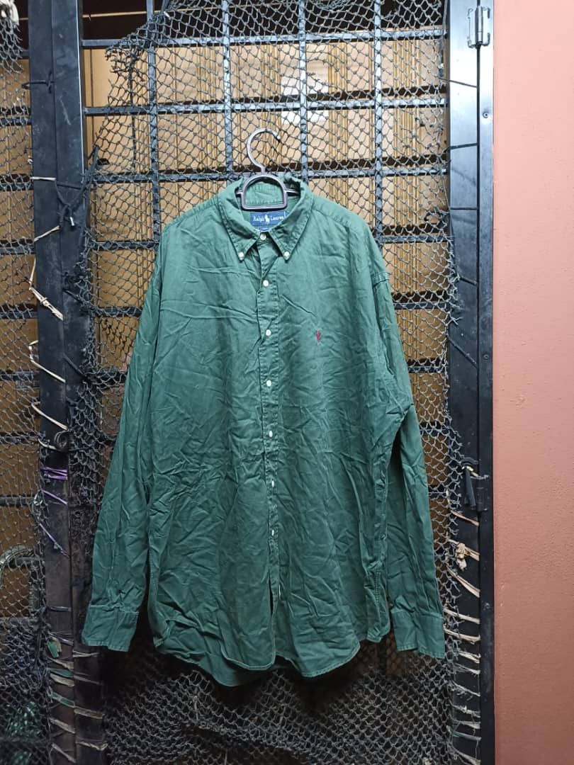 Flannel × Polo Ralph Lauren Polo Ralph Lauren green Faded Size US L / EU 52-54 / 3 - 1 Thumbnail