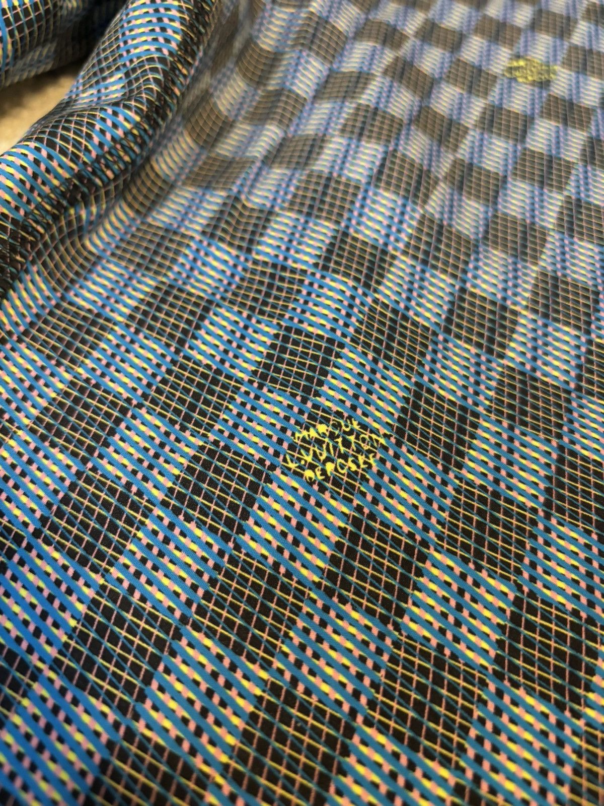 Louis Vuitton Louis Vuitton Damier Technical Track Pants Blue Black Size 26" / US 2 / IT 38 - 3 Thumbnail
