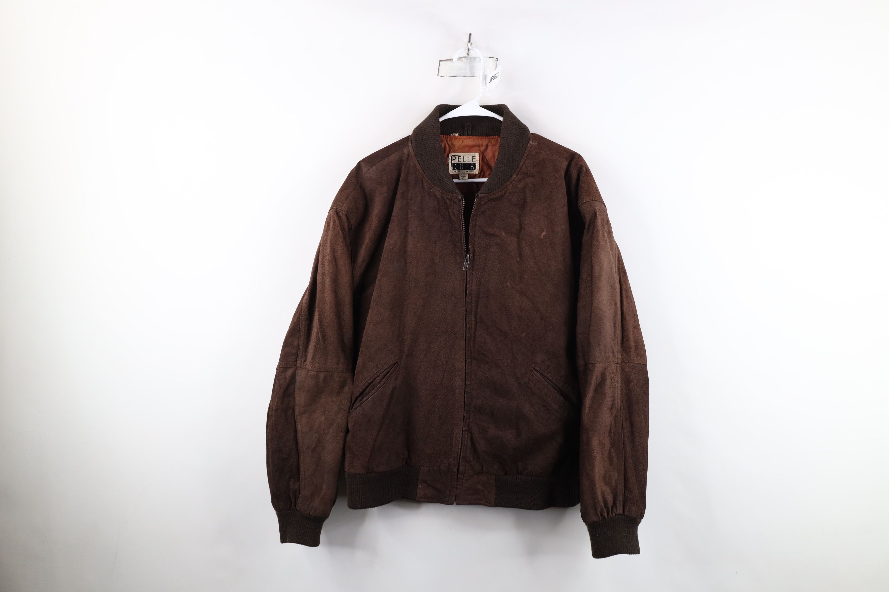 Vintage 80s 90s Streetwear Suede Leather Bomber Jacket