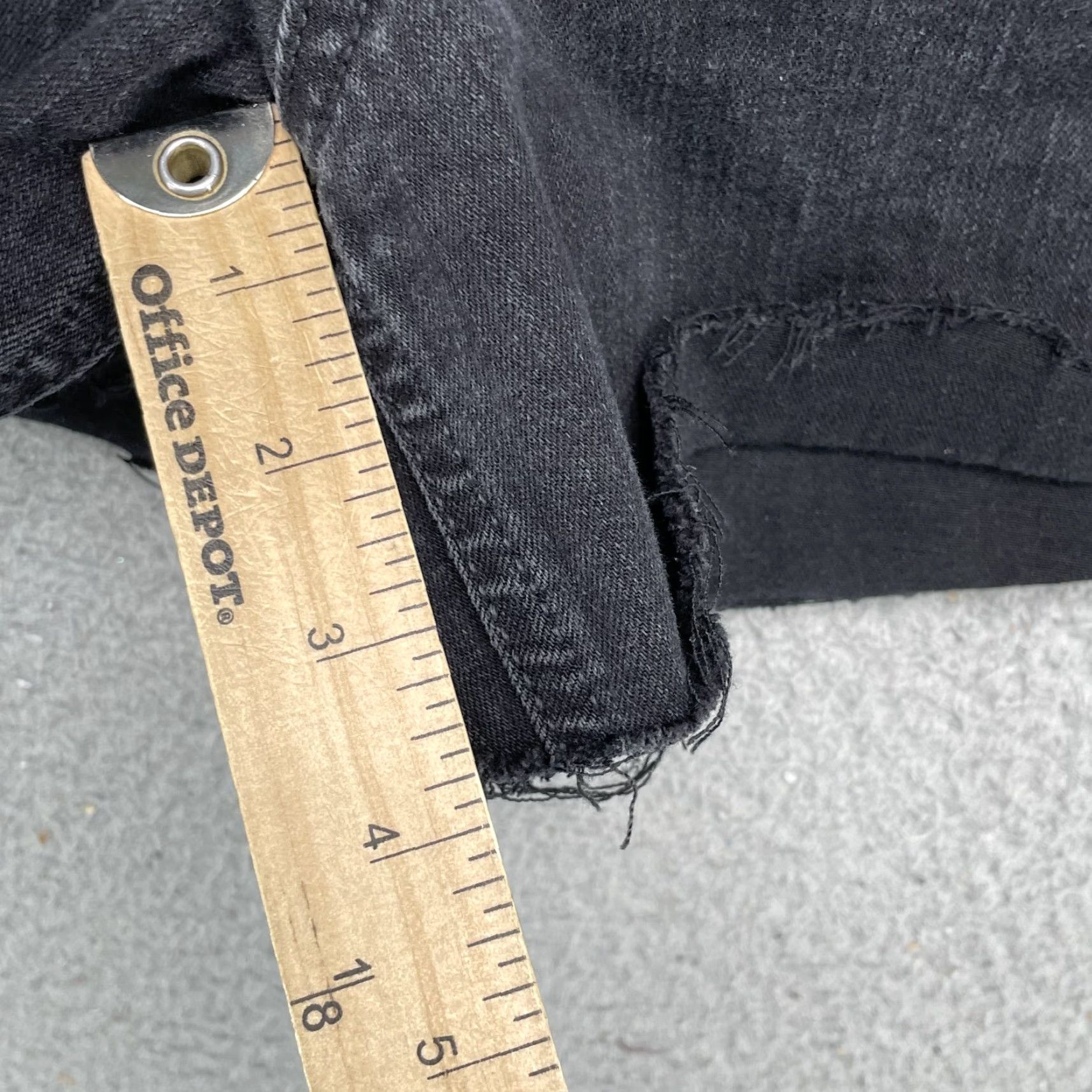 Vintage M Jeans Shorts Women 36* Raw Slim Y2K Rodeo Grunge 90s Retro Skater Biker Denim Size 25" / US 0 / IT 36 - 3 Thumbnail