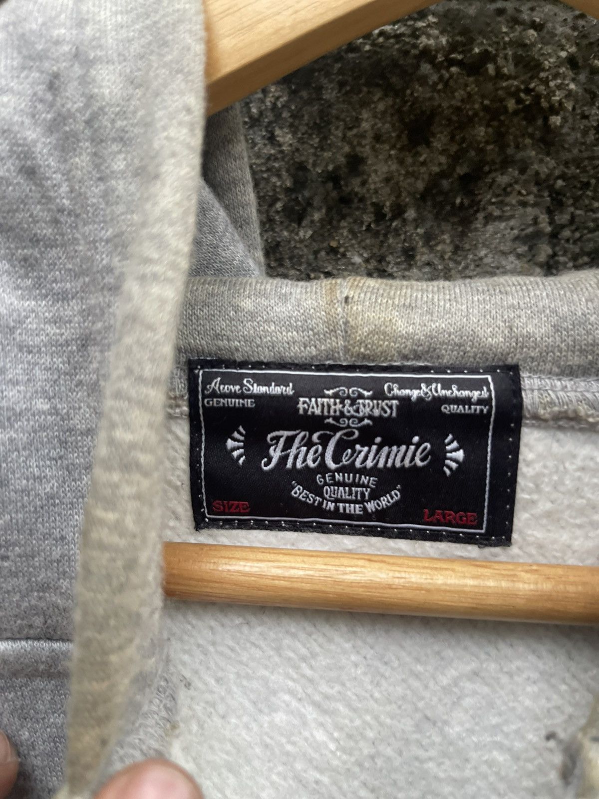 Vintage La Chouette 'No Pain No Gain' Skull Hoodie – Made in Japan Size US L / EU 52-54 / 3 - 2 Thumbnail