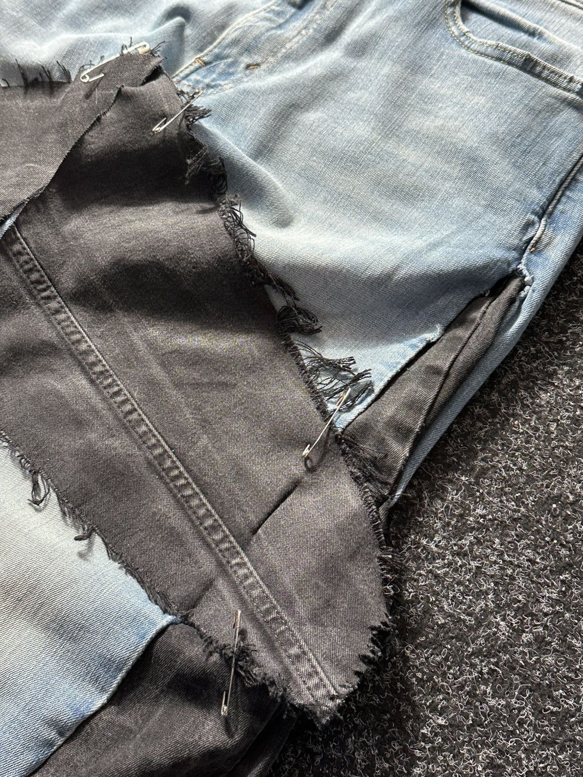 If Six Was Nine × Levi's 🚨GRAIL CUSTOM DENIM JEANS 2in1 ULTRA BAGGY Y2K JAPANESE STYL Size US 33 - 6 Thumbnail