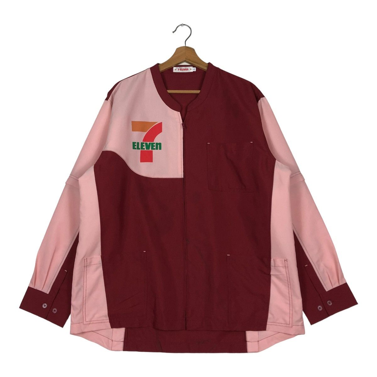 Japanese Brand 🔥VINTAGE WORK JACKET 7-ELEVEN BIG LOGO SPELL OUT Size US M / EU 48-50 / 2 - 1 Thumbnail