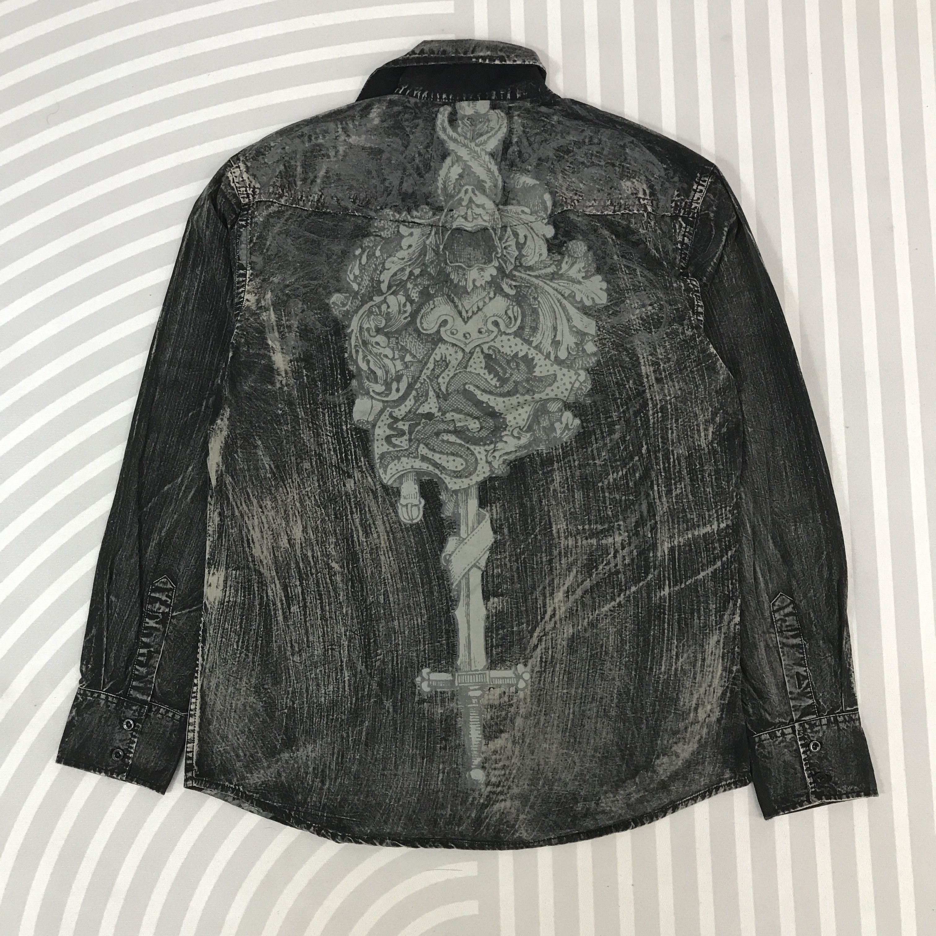 Japanese Brand × Roar × Vintage Vintage Roar Black Punk style Button Up shirt Size US L / EU 52-54 / 3 - 3 Thumbnail