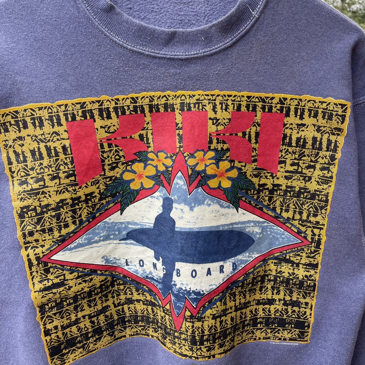 Vintage 🔥Vintage 90s Hawaii KIKI Longboard Surf Skate Sweatshirts Size US M / EU 48-50 / 2 - 6 Thumbnail