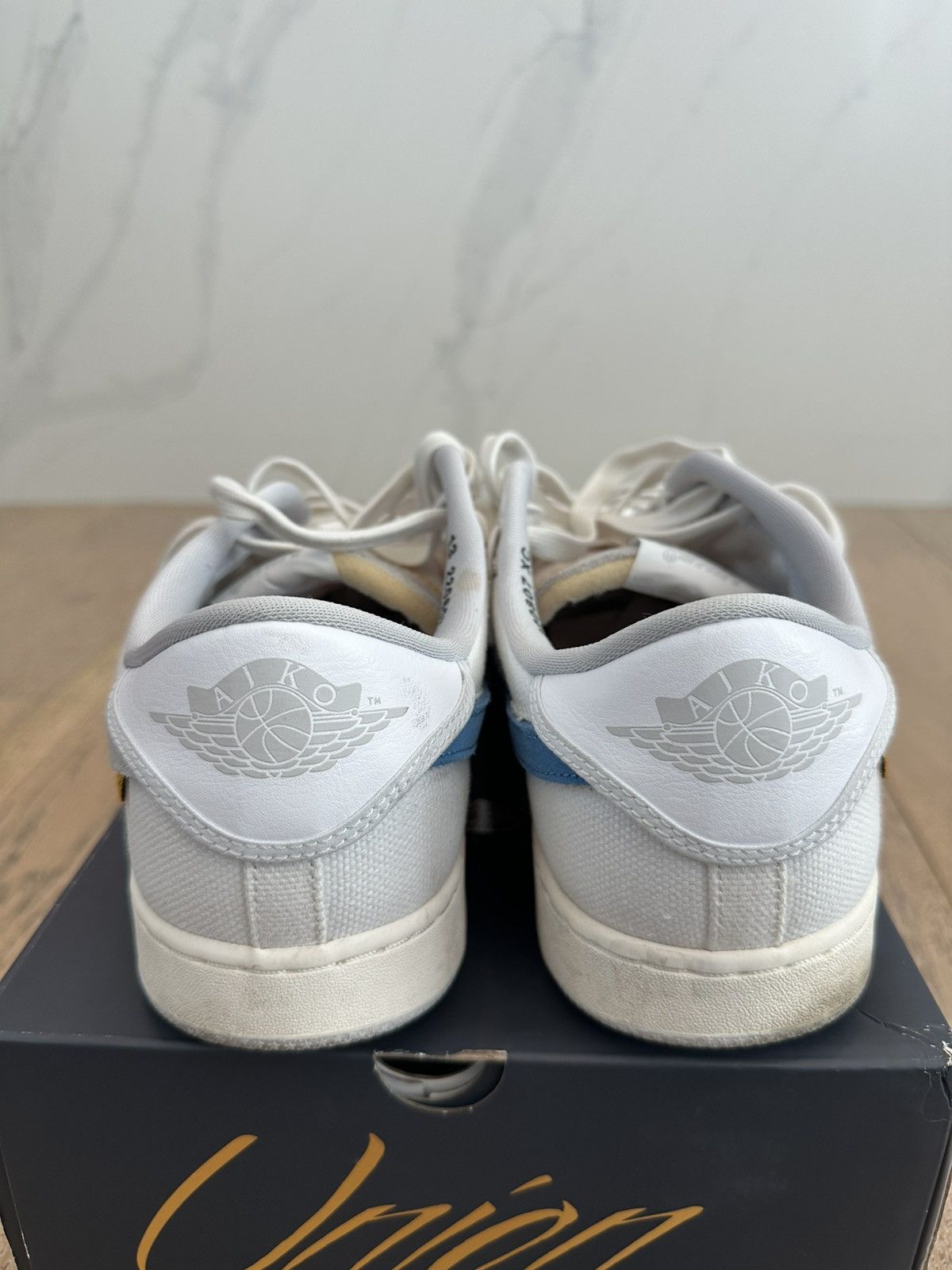 Jordan Brand × Union LA Jordan 1 Retro AJKO Low SP Union White Canvas Size US 13 / EU 46 - 3 Thumbnail