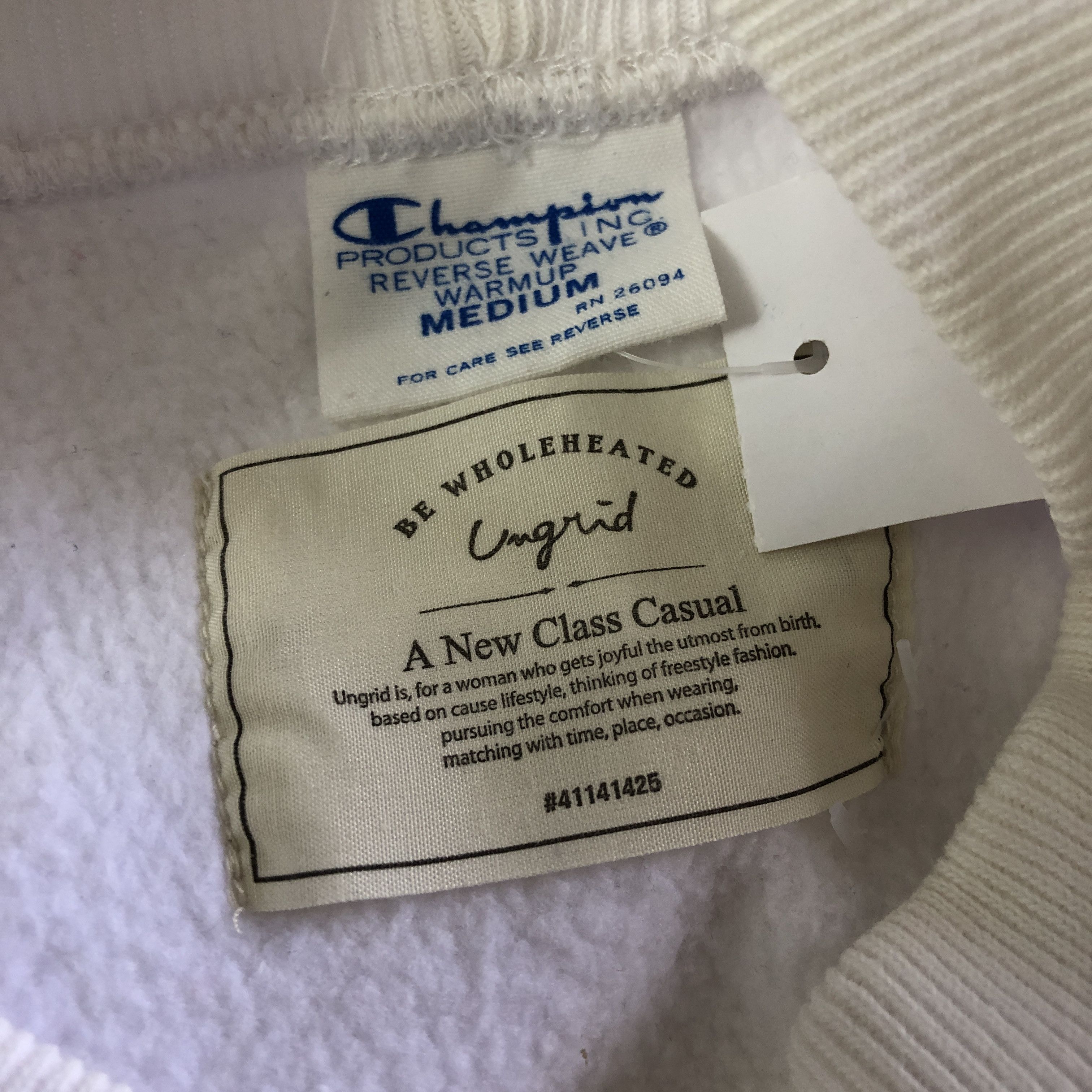 Champion × Vintage Vintage Champion X Ungrid Sweater Reverse Weave Sweatshirt Size US M / EU 48-50 / 2 - 7 Thumbnail