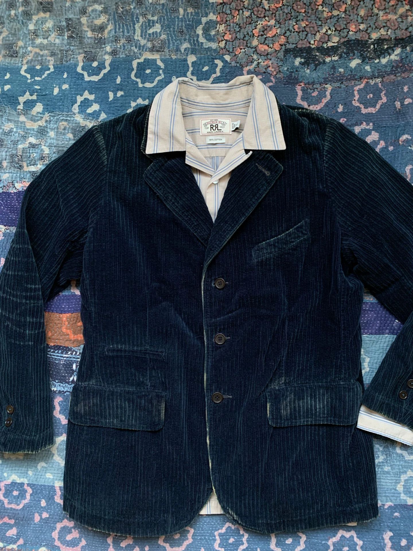 RRL Ralph Lauren RRL Striped Cotton Shirt Size US S / EU 44-46 / 1 - 1 Thumbnail