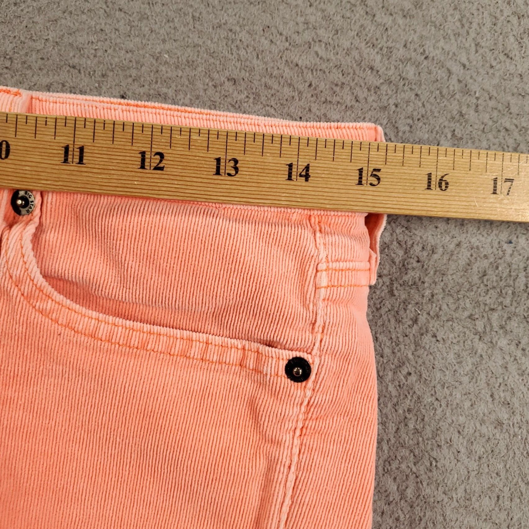 Pinko VINTAGE BIG STAR Corduroy Shorts Women 27 Pink Fringe 5-Pocket Bohemian Summer Size 27" / US 4 / IT 40 - 2 Thumbnail