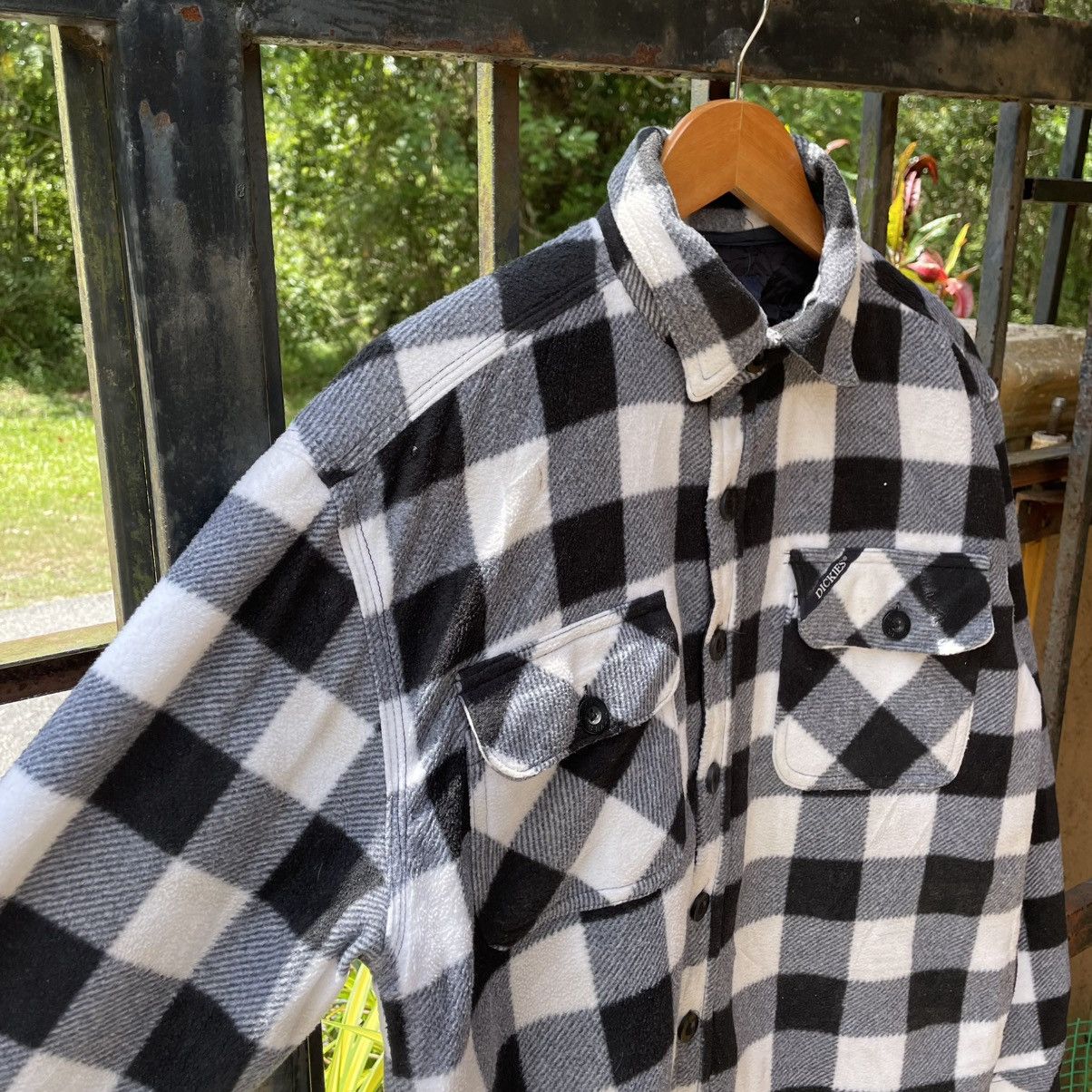 Dickies × Vintage 🔥Vintage Dickies Double Pockets Checkerd Fleece Jacket Size US M / EU 48-50 / 2 - 6 Thumbnail