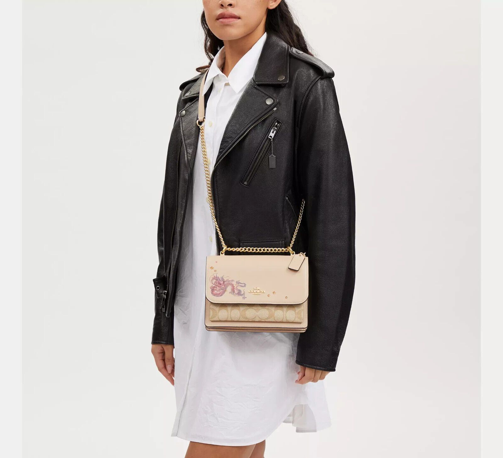 Coach New Year Klare Crossbody With Signature Canvas And Dragon Size ONE SIZE - 14 Thumbnail