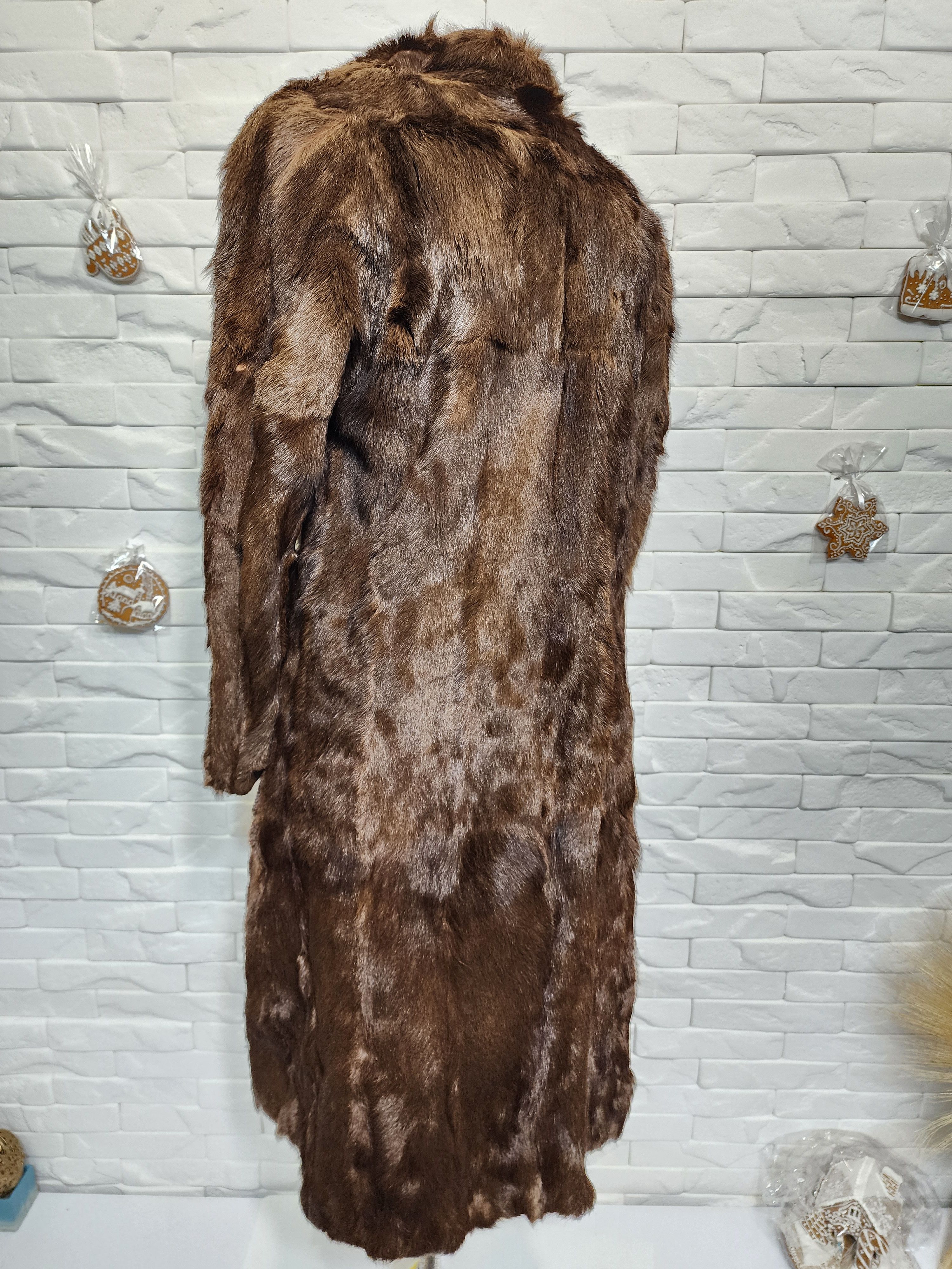 Furla Brown Goat Fur Coat - Women's Vintage Fur Size M / US 6-8 / IT 42-44 - 5 Thumbnail
