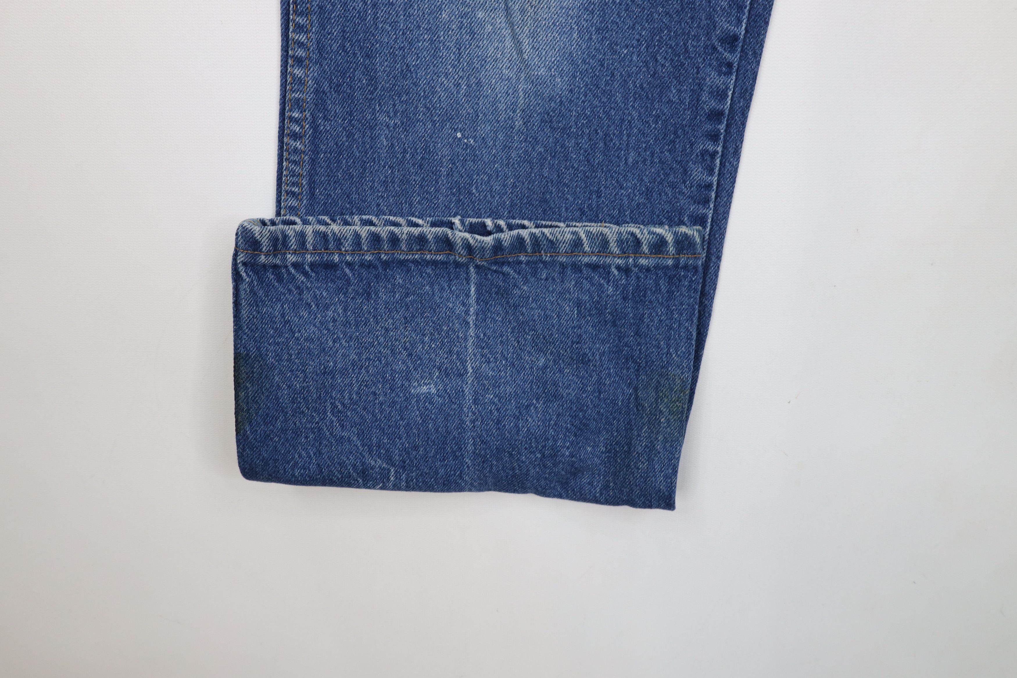 Vintage Vintage 90s Streetwear Flared Wide Leg Denim Jeans Blue USA Size US 36 / EU 52 - 7 Thumbnail