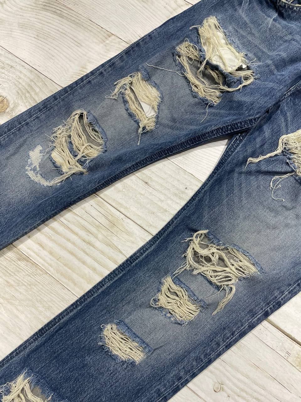 Diesel Diesel Thavar Slim Skinny Denim Jeans Distrissed Y2K Size US 34 / EU 50 - 7 Thumbnail
