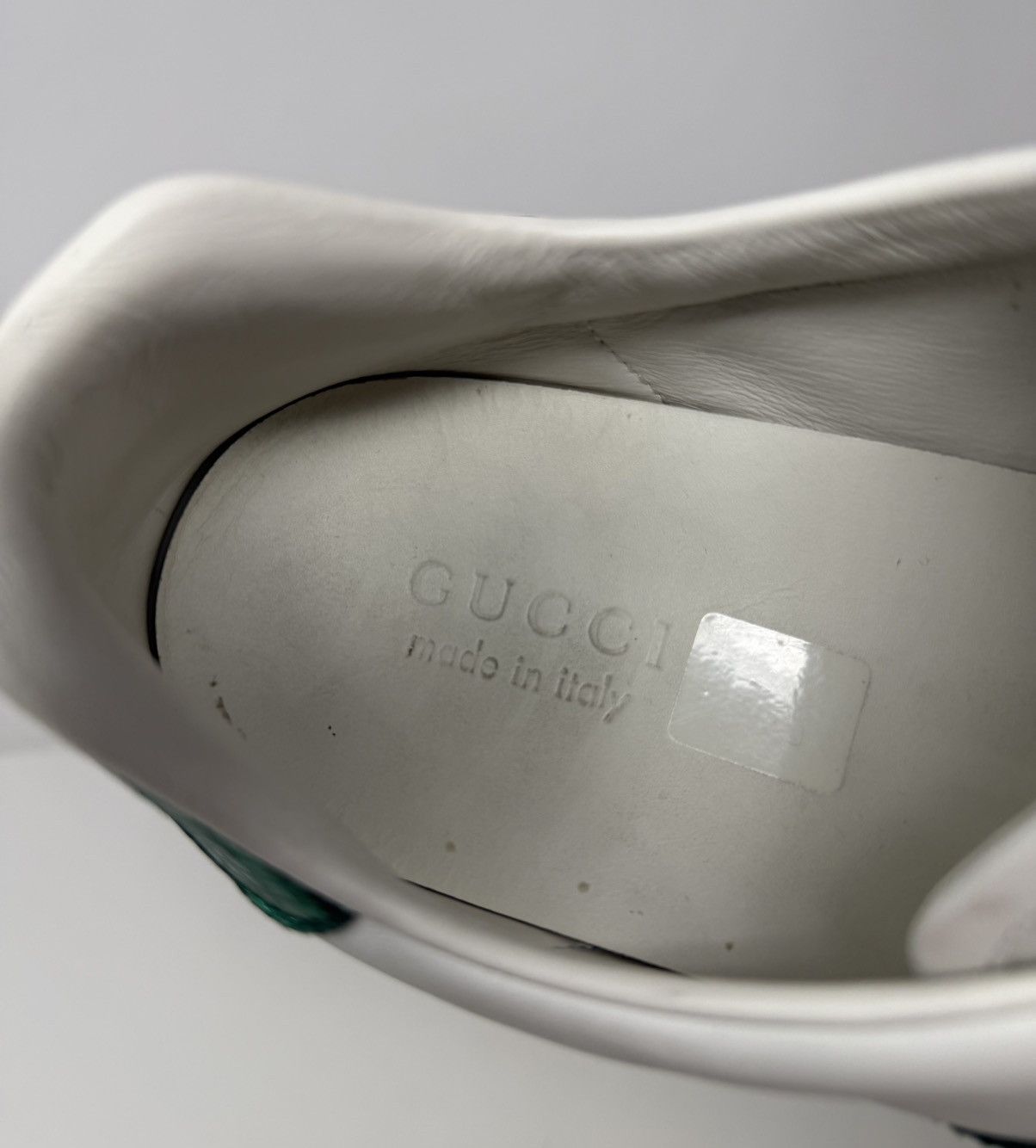 Gucci Gucci Ace Embroidered Panther Sneaker White Leather Size US 12 / EU 45 - 8 Thumbnail