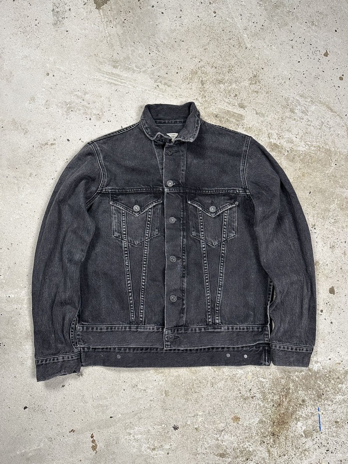 Citizens Of Humanity Citizens of Humanity LA Washed Black Denim Trucker Jacket Size US S / EU 44-46 / 1 - 1 Thumbnail