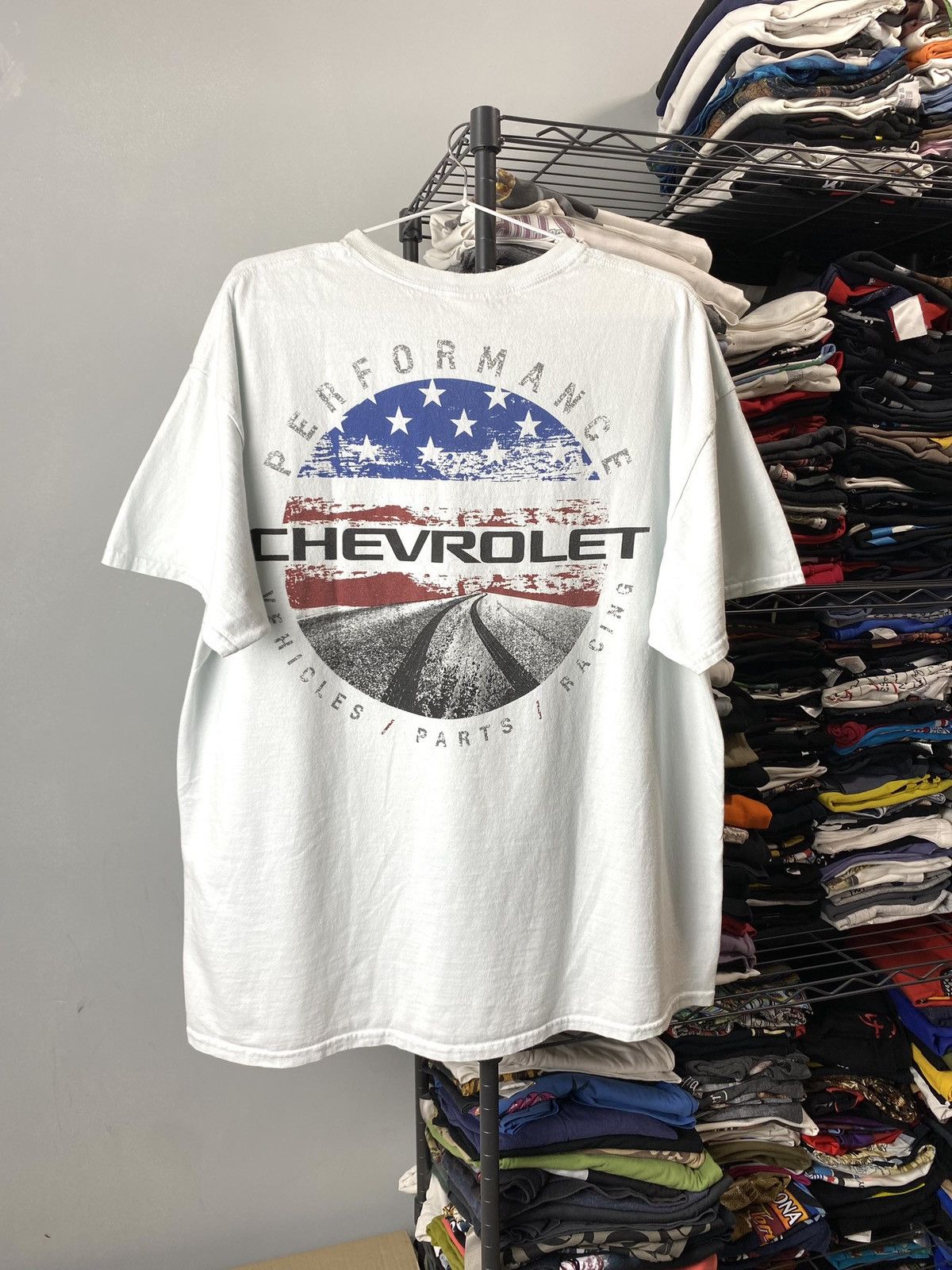 Vintage Vintage Chevrolet Racing T Shirt Corvette Camaro SS Size US XL / EU 56 / 4 - 1 Thumbnail